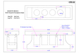 CRD-02 Seat and Leg with four core holes