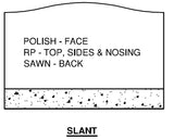 RD-06 Slant Polish Face only,sawed Back,BRP