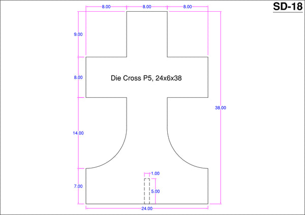 SD-18 Die Cross